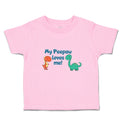 Toddler Clothes My Peepaw Loves Me Brontosaurus and Stegosaurus Toddler Shirt