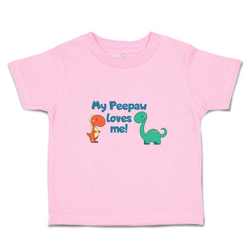 Toddler Clothes My Peepaw Loves Me Brontosaurus and Stegosaurus Toddler Shirt