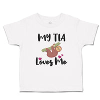 Toddler Clothes My Tia Loves Me Toddler Shirt Baby Clothes Cotton