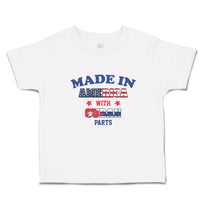 Toddler Clothes Made in America with Cuban Parts and An American Flag of Usa