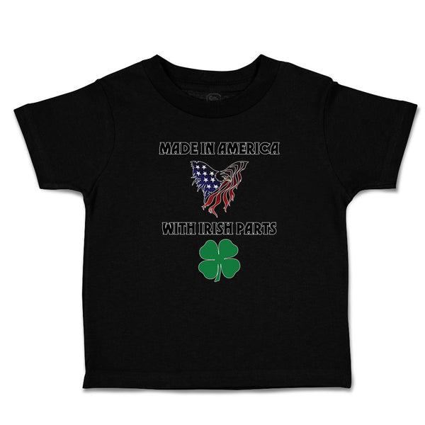Cute Toddler Clothes America Irish Parts Flag Usa Shamrock Leaf Toddler Shirt