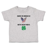 Cute Toddler Clothes America Irish Parts Flag Usa Shamrock Leaf Toddler Shirt