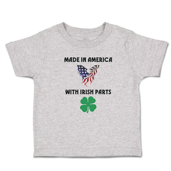 Cute Toddler Clothes America Irish Parts Flag Usa Shamrock Leaf Toddler Shirt