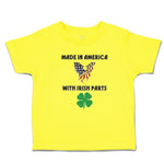 Cute Toddler Clothes America Irish Parts Flag Usa Shamrock Leaf Toddler Shirt