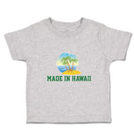 Cute Toddler Clothes Made in Hawaii with Tropical Beach Background Toddler Shirt