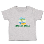 Cute Toddler Clothes Made in Hawaii with Tropical Beach Background Toddler Shirt