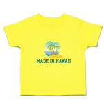 Cute Toddler Clothes Made in Hawaii with Tropical Beach Background Toddler Shirt
