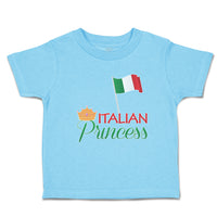 Toddler Clothes Italian Princess with National Flag and Prince Crown Cotton