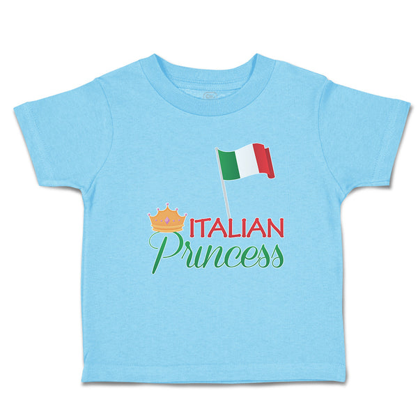 Toddler Clothes Italian Princess with National Flag and Prince Crown Cotton