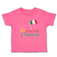 Toddler Girl Clothes Italian Princess with National Flag and Prince Crown Cotton