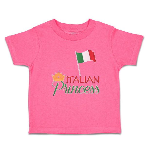 Toddler Girl Clothes Italian Princess with National Flag and Prince Crown Cotton