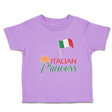 Toddler Girl Clothes Italian Princess with National Flag and Prince Crown Cotton