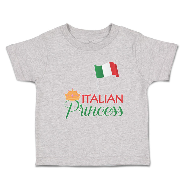 Toddler Clothes Italian Princess with National Flag and Prince Crown Cotton