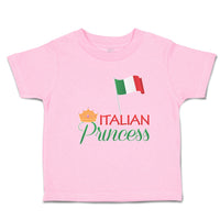 Toddler Girl Clothes Italian Princess with National Flag and Prince Crown Cotton