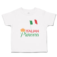 Toddler Girl Clothes Italian Princess with National Flag and Prince Crown Cotton