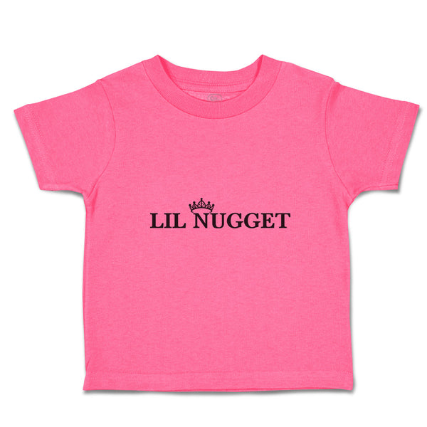 Toddler Girl Clothes Lil Nugget with Crown Toddler Shirt Baby Clothes Cotton