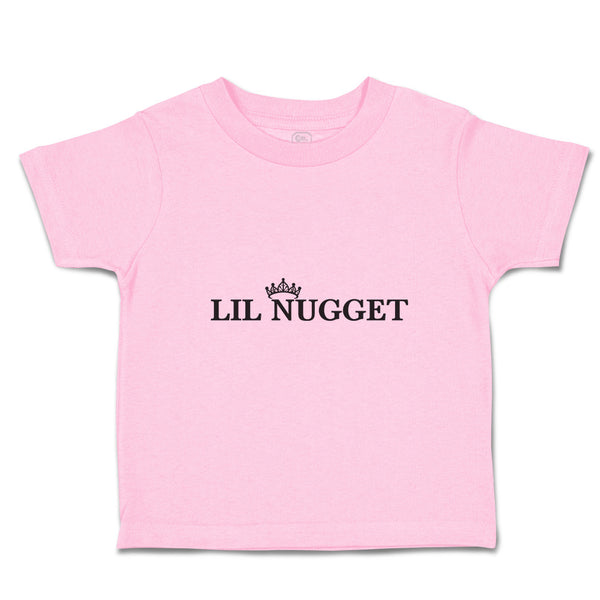Toddler Girl Clothes Lil Nugget with Crown Toddler Shirt Baby Clothes Cotton