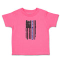 Toddler Girl Clothes Proud Daughter An American Police Flag Toddler Shirt Cotton