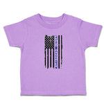 Toddler Girl Clothes Proud Daughter An American Police Flag Toddler Shirt Cotton
