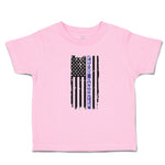 Toddler Girl Clothes Proud Daughter An American Police Flag Toddler Shirt Cotton
