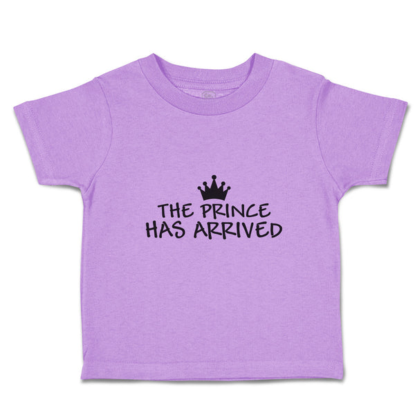 Toddler Girl Clothes The Prince Has Arrived with Black Silhouette Crown Cotton