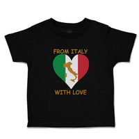 From Italy with Love Heart Flag Map Countries Flag