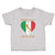 Toddler Clothes From Italy with Love Heart Flag Map Countries Flag Toddler Shirt