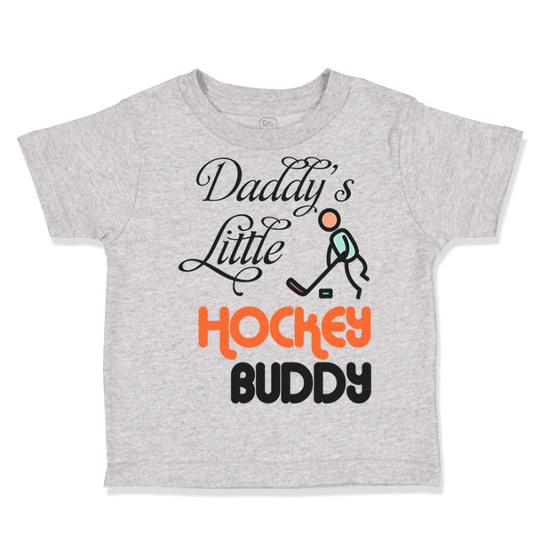 Toddler Clothes Daddy's Little Hockey Buddy Dad Father's Day Toddler Shirt