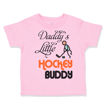 Toddler Clothes Daddy's Little Hockey Buddy Dad Father's Day Toddler Shirt