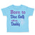 Toddler Clothes Born to Disc Golf with My Daddy Dad Father's Day Toddler Shirt