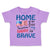 Toddler Clothes Home of The Free Because My Daddy Brave Military Toddler Shirt