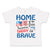 Toddler Clothes Home of The Free Because My Daddy Brave Military Toddler Shirt