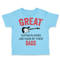 Toddler Clothes Great Guitar Player Are Made by Their Dad Father's Day Cotton