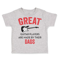 Toddler Clothes Great Guitar Player Are Made by Their Dad Father's Day Cotton