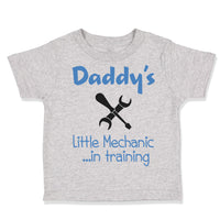 Toddler Clothes Daddy's Little Mechanic in Training Dad Father's Day Cotton