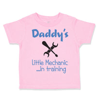 Toddler Clothes Daddy's Little Mechanic in Training Dad Father's Day Cotton