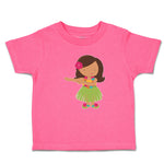 Toddler Girl Clothes Cute Dancing Hawaiian Girl Flower Skirt Grass Toddler Shirt