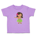 Toddler Girl Clothes Cute Dancing Hawaiian Girl Flower Skirt Grass Toddler Shirt