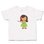 Toddler Girl Clothes Cute Dancing Hawaiian Girl Flower Skirt Grass Toddler Shirt