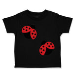 2 Black and Red Ladybugs
