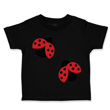 Toddler Clothes 2 Black and Red Ladybugs Toddler Shirt Baby Clothes Cotton