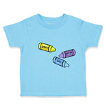 Yellow Purple Blue Crayons Teacher School Education
