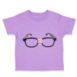 Toddler Clothes Nerdy Black Glasses Funny Humor Toddler Shirt Cotton