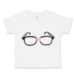 Toddler Clothes Nerdy Black Glasses Funny Humor Toddler Shirt Cotton