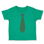 Toddler Clothes Tie with 4 Green Shamrocks St Patrick's Toddler Shirt Cotton