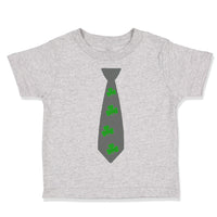 Tie with 4 Green Shamrocks St Patrick's