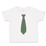 Toddler Clothes Tie with 4 Green Shamrocks St Patrick's Toddler Shirt Cotton