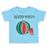 Toddler Clothes Pink Watermelon Dark Green Text Toddler Shirt Cotton