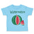 Toddler Clothes Pink Watermelon Dark Green Text Toddler Shirt Cotton