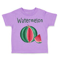 Toddler Clothes Pink Watermelon Dark Green Text Toddler Shirt Cotton